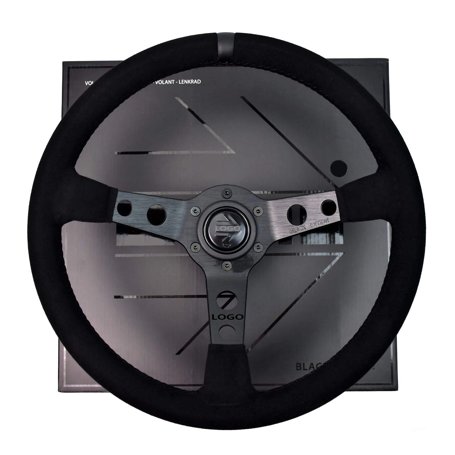 Deep Dish Lenkrad 350mm – Suede Black Edition