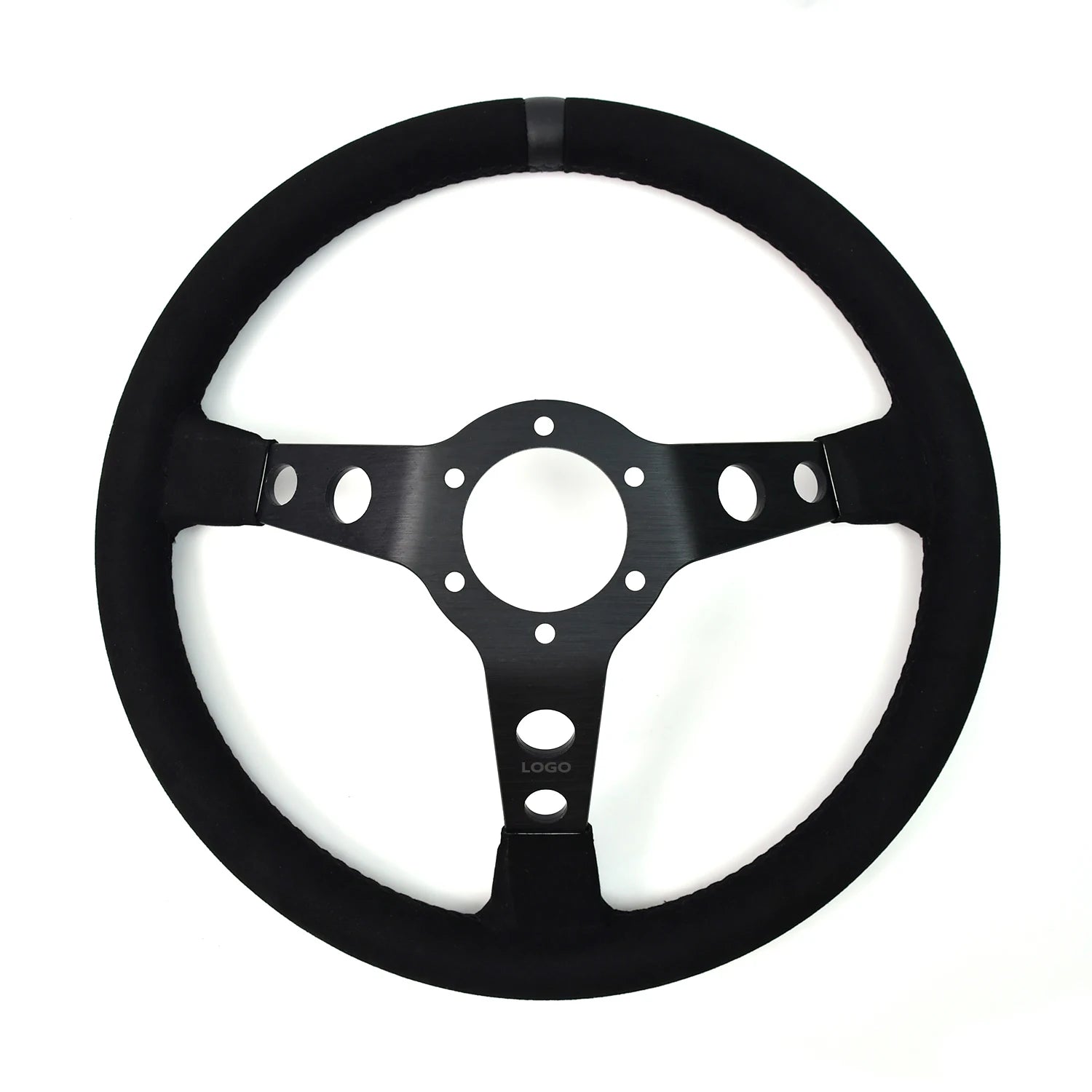 Deep Dish Lenkrad 350mm – Suede Black Edition